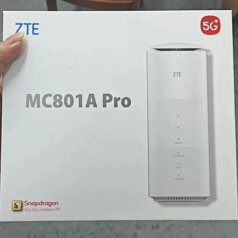 ZTE MC801A Pro WiFi 6 AX3600 SDX62 5G راوتر لاسلكي 4G LTE Cat16 ثنائي النطاق نقطة اتصال متنقلة RJ11 5G بطاقة Sim جيجابت جهاز توجيه منزلي