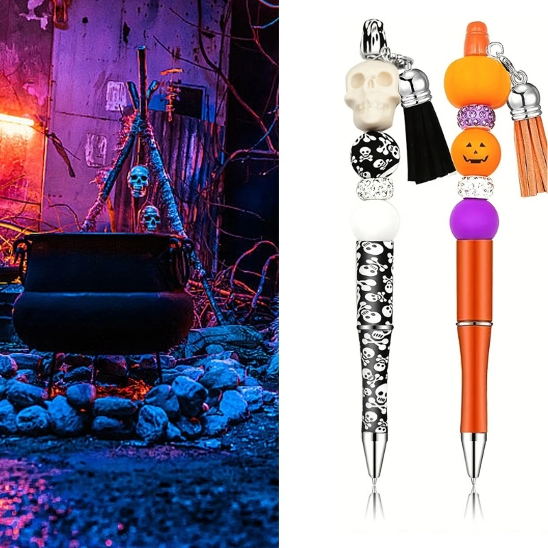 123 قطعة من قلم حبر جاف للهالوين هدية التخرج للطلاب والمعلمين، مستلزمات حفلات عيد الميلاد والهالوين