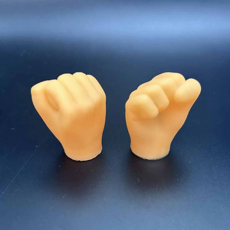 10pcs Cat Finger Pet Teasing Toy Mini Hands Model Tiny Hands Stretchable High Elasticity Cat Gloves Hand Finger Teasing Cat Toy