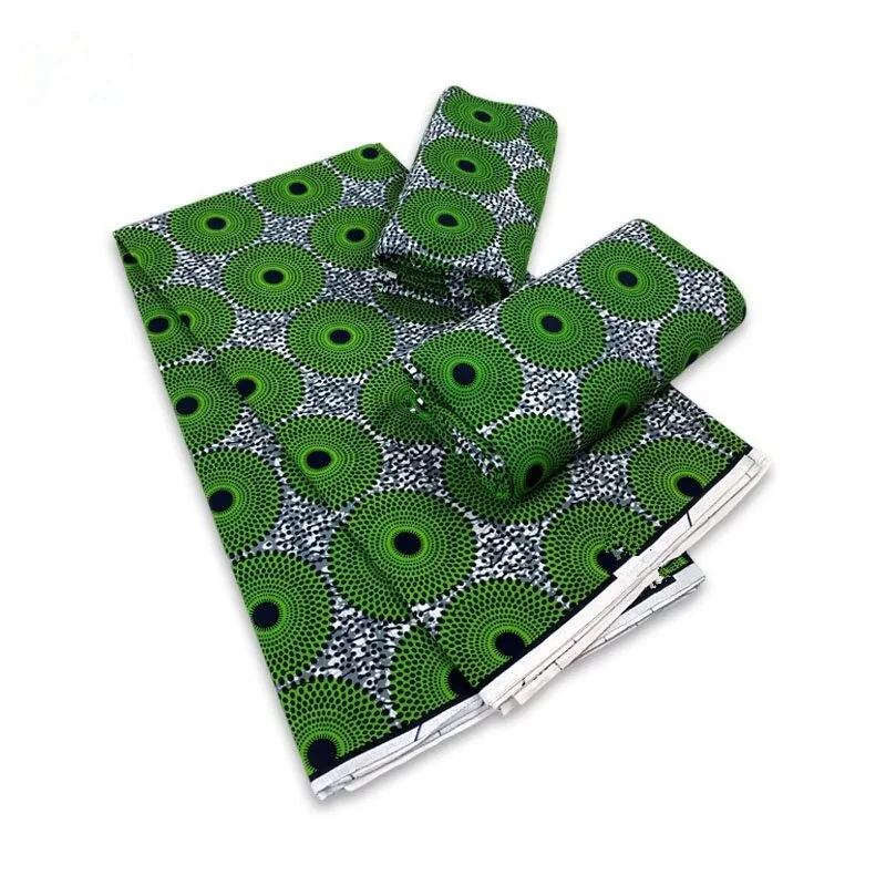 قماش هولندي hollandais شمع حقيقي كلاسيكي مضمون طباعة شمع حقيقي فستان أفريقي 100% قطن 6 ياردات #5