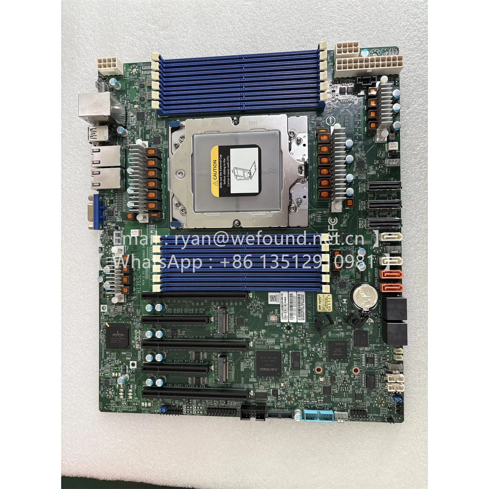 

Процессоры серии EPYC H13SSL-N 9004/9005 (серия EPYC 9005 поддерживает записывающие 2,x) Серверная плата H13 UP для основного режима