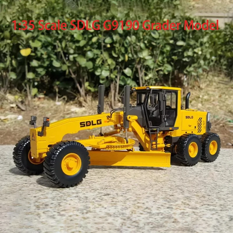 Diecast escala 1:35 sdlg g9190 graduador bulldozer carregador liga engenharia veículo modelo coleção lembrança ornamento exibição presente