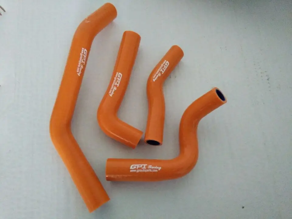 Orange Silicone Radiator Hose For 2013-2019 KTM 390 LC4 Duke RC390 2013 2014 2015 2016 2017 2018 2019