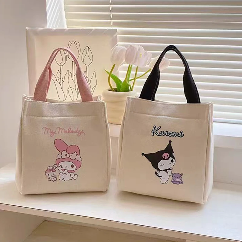 

Cartoon Cute Canvas Bag Fashion Women Handbag Outdoor Handbag Printed Makeup Bag Mini Tote Bag