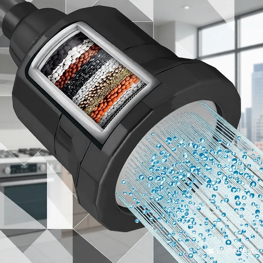 

VC Skin-Care Purifying Shower Head - Filtered Pressurized Top Spray with Water Purification