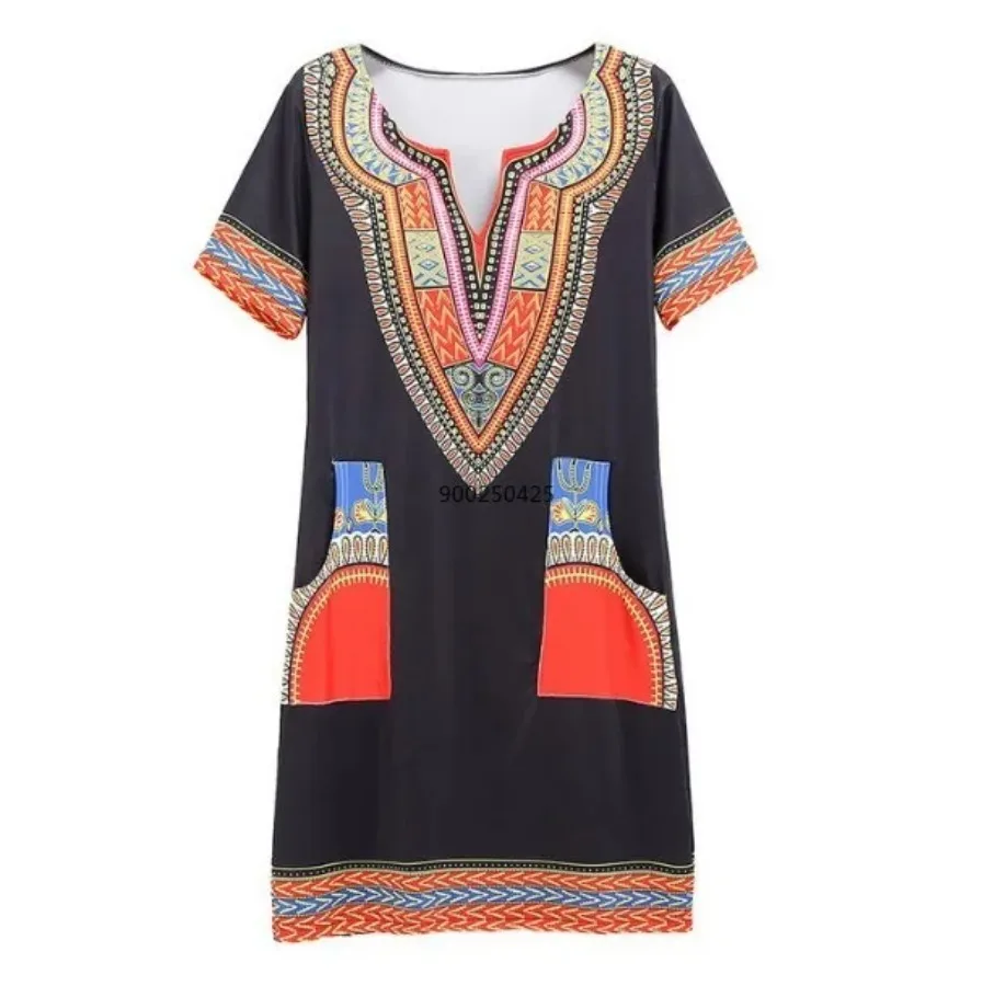 Vestidos africanos para mujer, ropa Sexy ajustada de viento nacional, bolso estampado de alta elasticidad, ropa africana a la cadera, tallas grandes 3xl, nueva venta