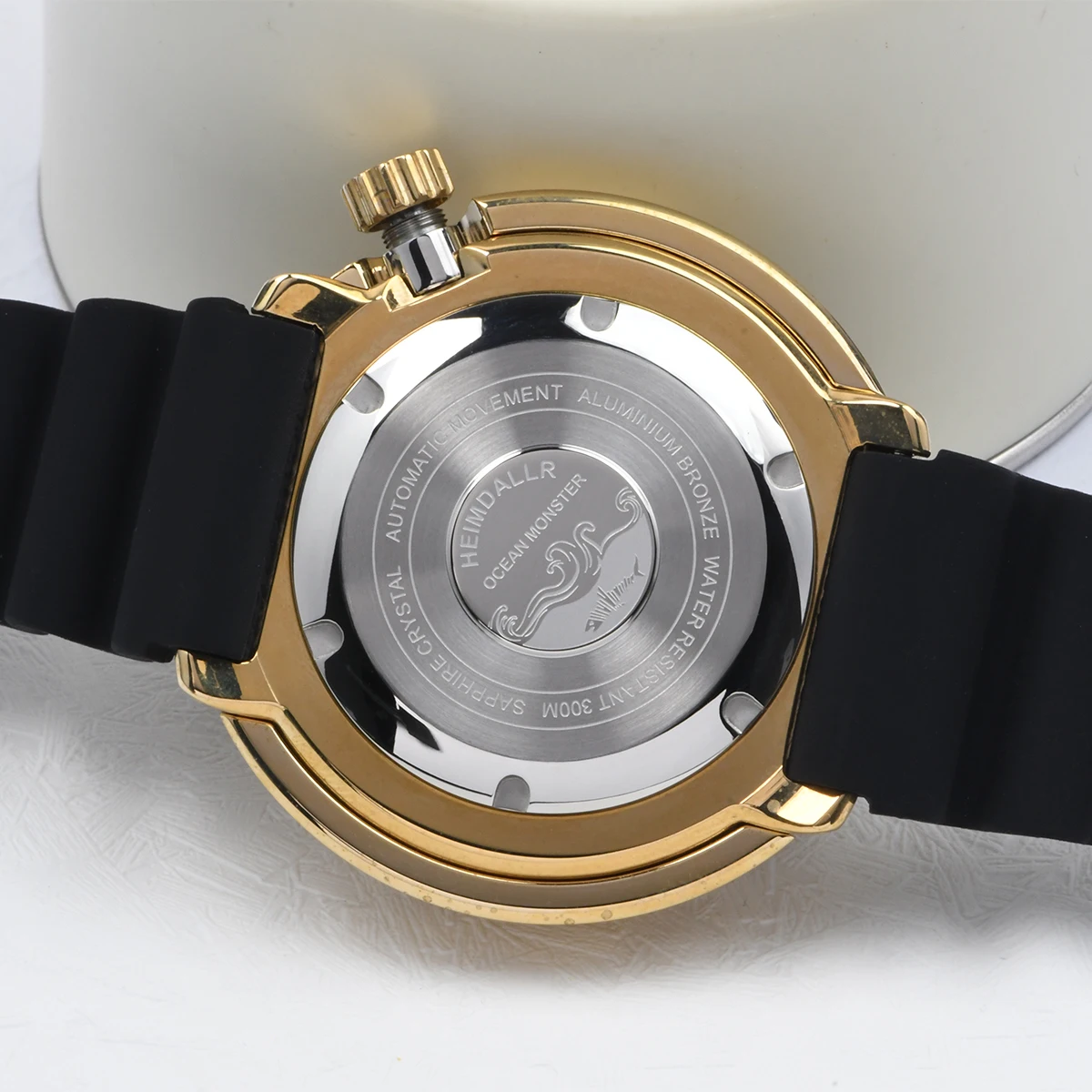 Heimdallr Men Diver Watch 47mm Aluminium Bronze Tuna Case Automatic Mechanical Wristwatch 30ATM Waterproof C3 Luminous NH35