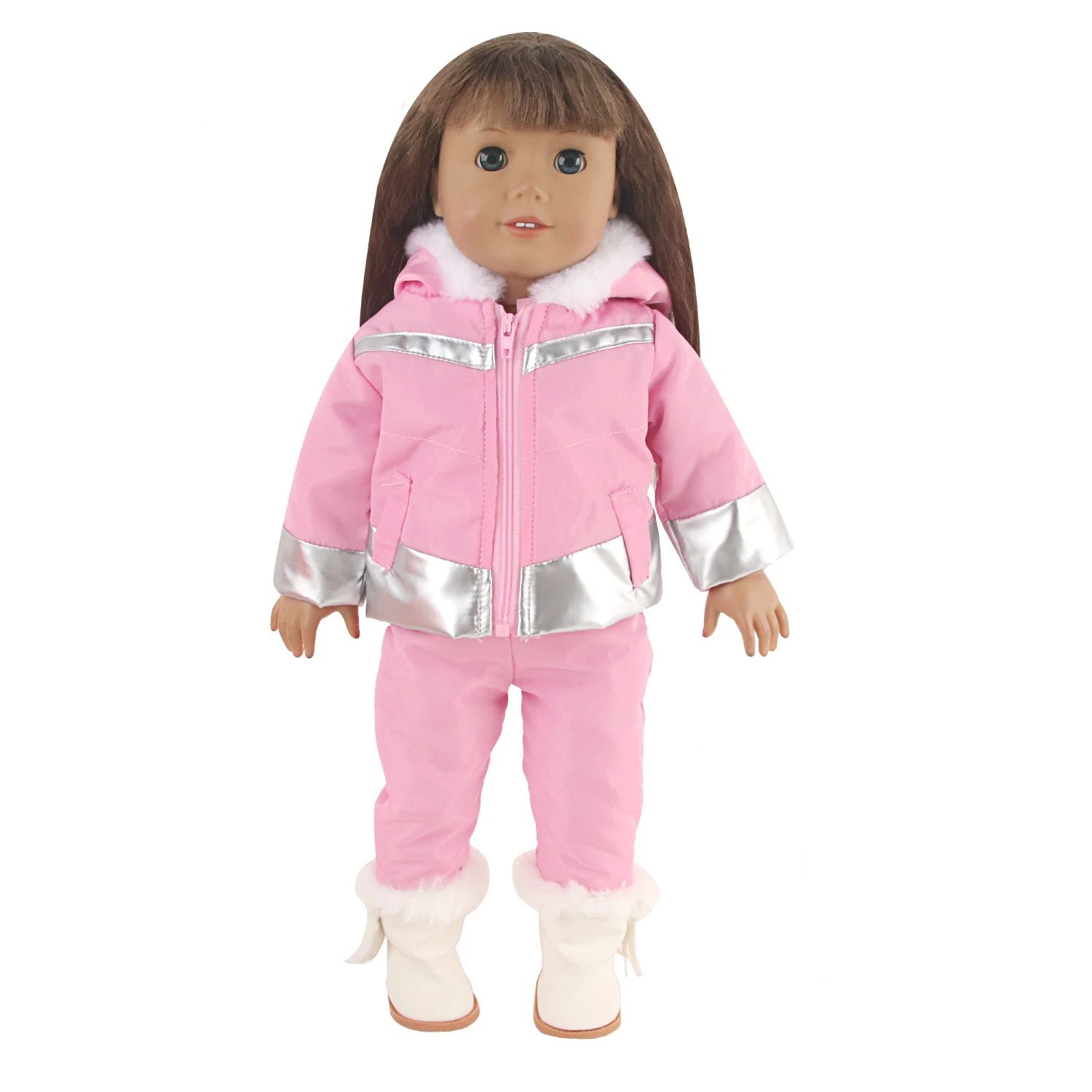 Doll Accessory 18inch American Girl Doll Winter Clothes Cotton Coat Down Jacket Set Our Generation Girls
