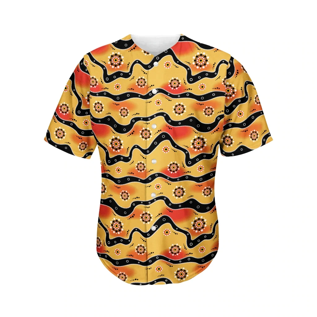 Newest 3Dprinted Aboriginal Pattern Newest Baseball Jersey Shirt Casual Streetwear Unique Unisex Funny Sport Streewear Style-1