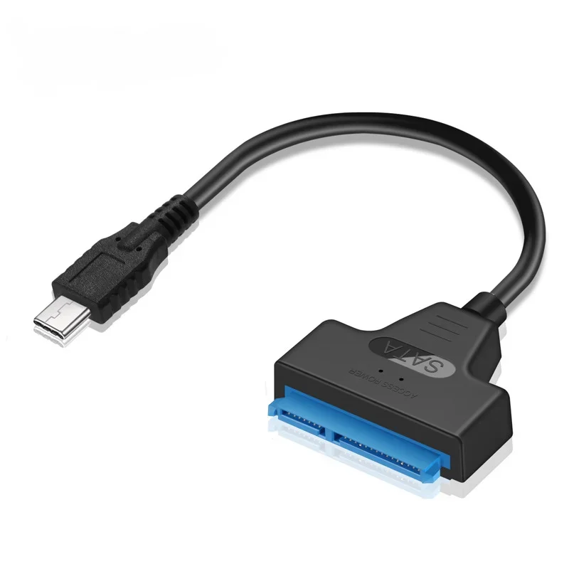 Кабель Easy Drive Type-C SATA-USB3.1 Адаптер передачи 10 Гбит/с 7 + 15-контактный разъем расширения жесткого диска для твердотельного накопителя 23 см