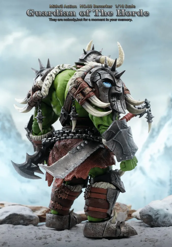 New Mithril Action Silver Studio Original Barbarian Orc Berserker Orc 1/10 Mobile Handmade Model Doll Toy Gift Collection Spot