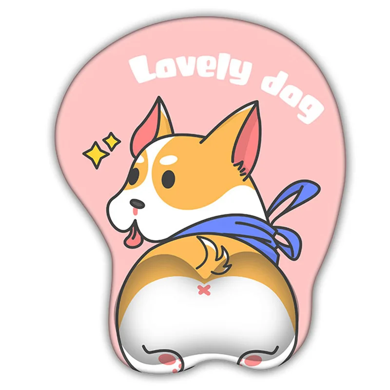 Cute Corgi Mouse Pad, Soft And Breathable,Non-slip Office Desktop Mouse Pad,Comfortable Cushion,Computer Mouse Wrist Rest Pad