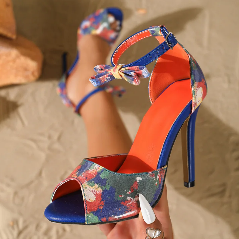 

Luxury Women's Shoes 2026 New French High Heel Sandals Women Stiletto Heel Open Toe Buckle Strap Women's Shoes Zapatos De Mujer