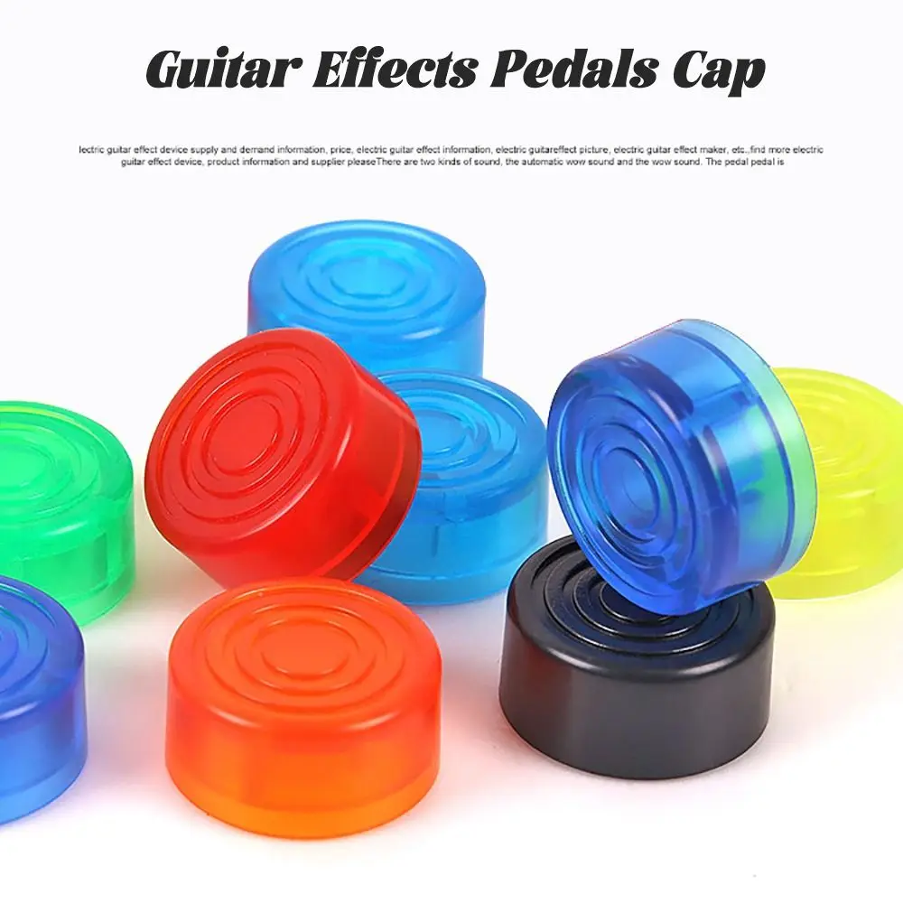 ABS Guitar Effects Pedals Cap Multi Color Guitar Effects Parts Guitar Pedal Button Caps Guitar Pedal Stomp Knobs Guitar