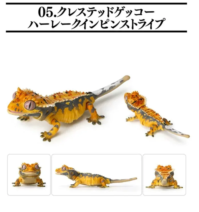 Bandai Simulated Gekko Eublepharis Macularius Different Style Models Active Joint Action Figure Genuine Kids Toys in Stock