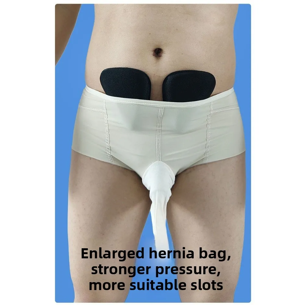 Slip alti elastici per ernia inguinale da uomo Leggeri e traspiranti Forte pressione Hernia postoperatoria Vita bassa che stringe aperto