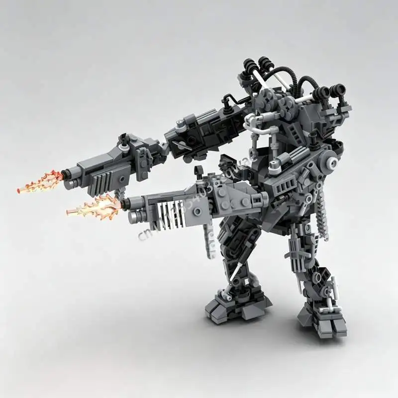 510PCS The Matrix APU Mech Model Sci-Fi Robot Building Blocks Creative Assembly Toy Educational Puzzle Gift Collection Display