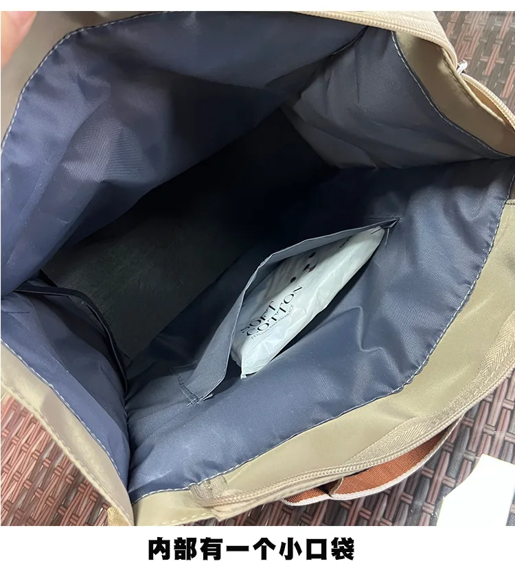 Multifunctional Handheld File Bag with Multiple Pockets, Large Capacity Backpack for Students, Lunchbox Bag Mommy Supplies