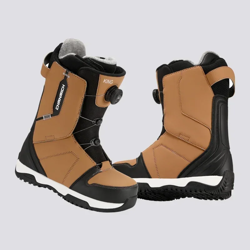 Adult Snowboard Shoes Snow Boots Wire Buckle Models Fast Wear Ski New Shoes Thermal Men Women Ski Equipment Warm Anti Ski Boots