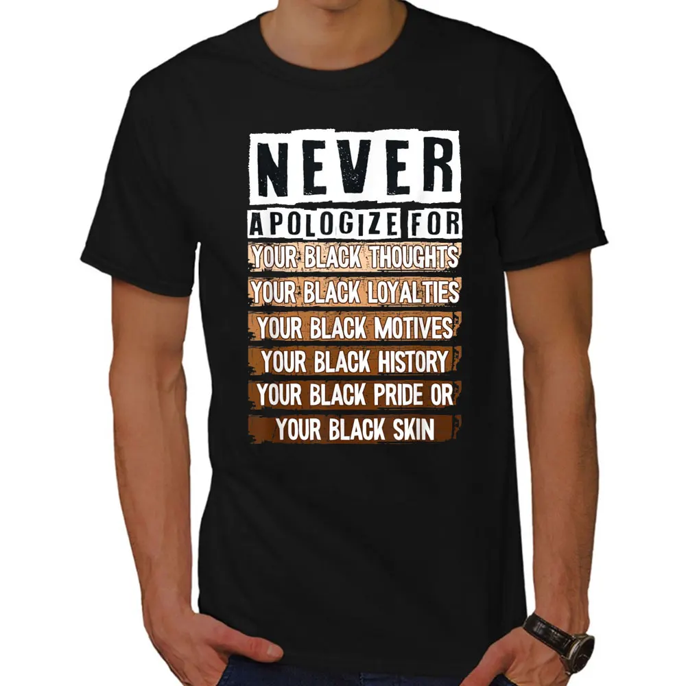 Never Apologize Black History Month BLM Melanin Pride Afro T-Shirt Unisex T-shirt Commemorating June Day, June 19, 1865