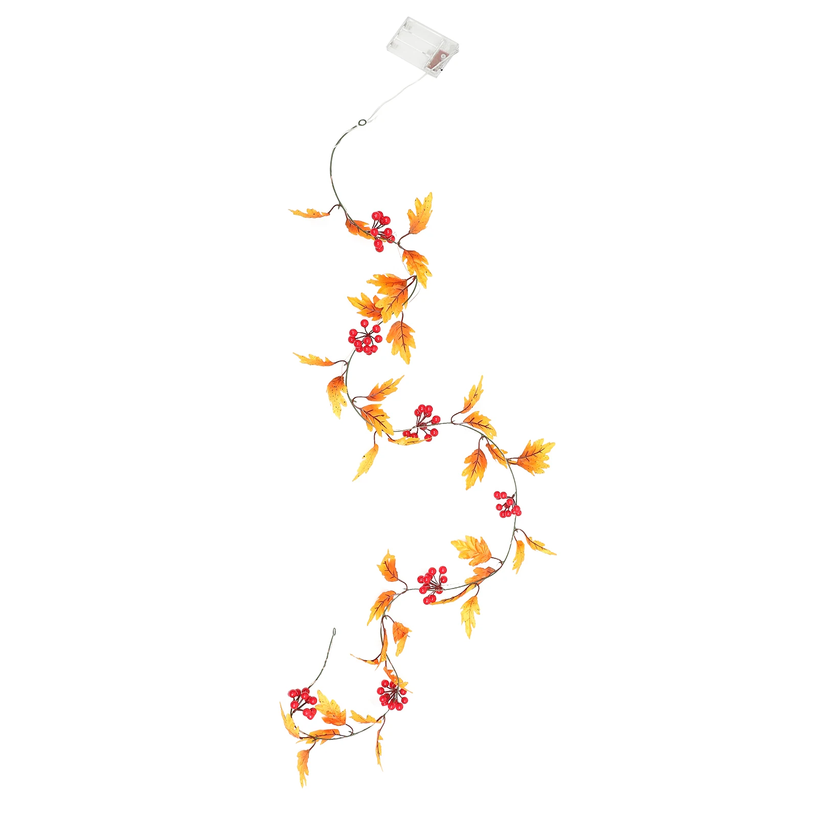 

Plastic Luminous Maple Rattan Leaf String Lights for Bedroom Fall Home Thanksgiving Decorations Seasonal Festive DIY