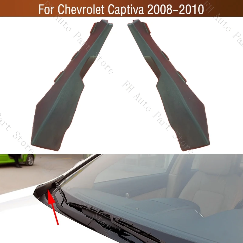 

For Chevrolet Captiva 2008 2009 2010 Car Front Windshield Wrap Corner Cap Panel Wiper Side Cowl Trim Cover Lid Plate