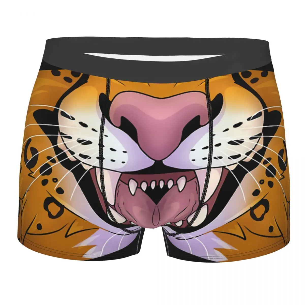 Animal Mouth Meme Cheetah Underpants Breathbale Panties Male Underwear Sexy Shorts Boxer Briefs