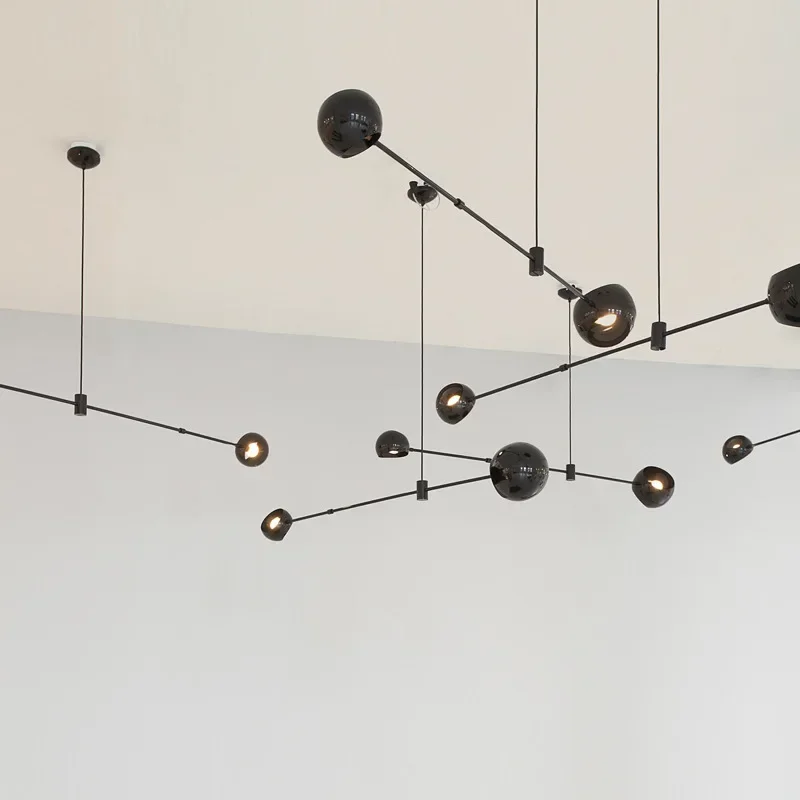 الثريا الحديثة لوفت LED الثريات الحد الأدنى الفن تصميم صالون Hanglamp الشمال تعليق قلادة تجهيزات الإضاءة ديكور المنزل