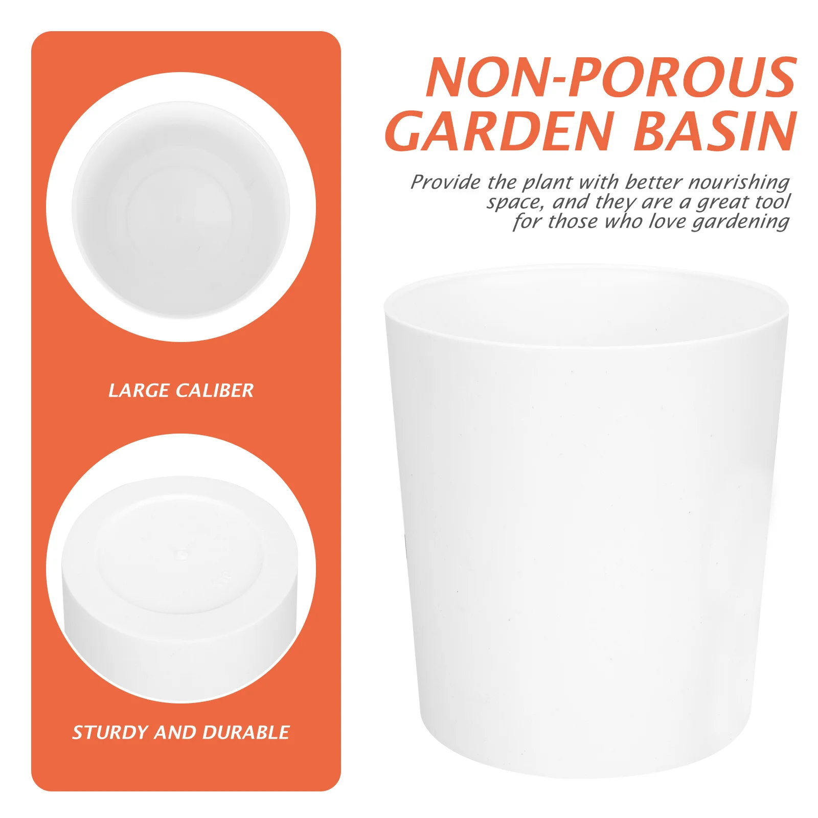 

5pcs Creative Flowerpot Set Large Diameter Plastic Flowerpots For Indoor Garden Bonsai Succulent Nursery Pots Gardening