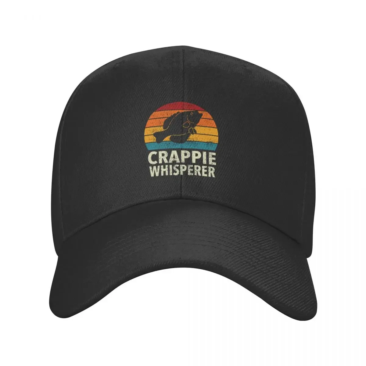 Crappie Whisperer Fishing Freshwater Sport Fishing And Angling Baseball Cap Fluffy Hat Sunscreen Elegant Women's Hats Men's