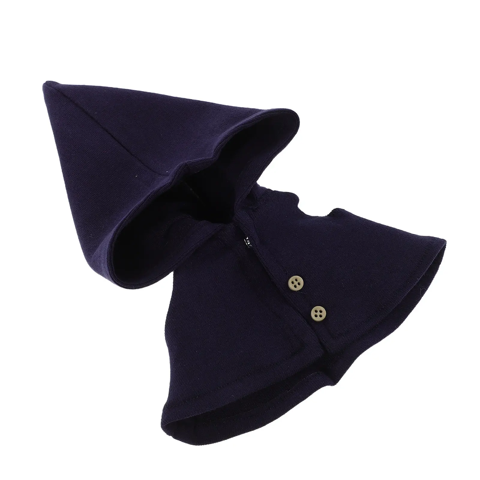 

Mini Wizard Cloak for 17Cm Figures Hooded Robe Costume Cosplay Dress Up Accessories Halloween Christmas Outfit