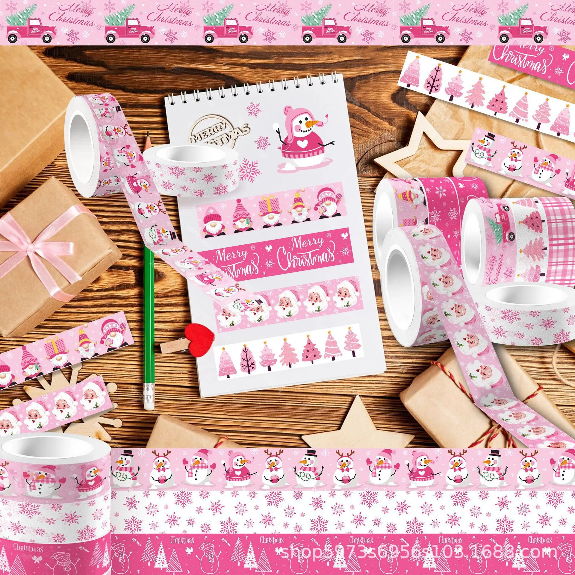 Flores de Nieve, Cinta Adhesiv - Washi Tape Rolls reseña y precio