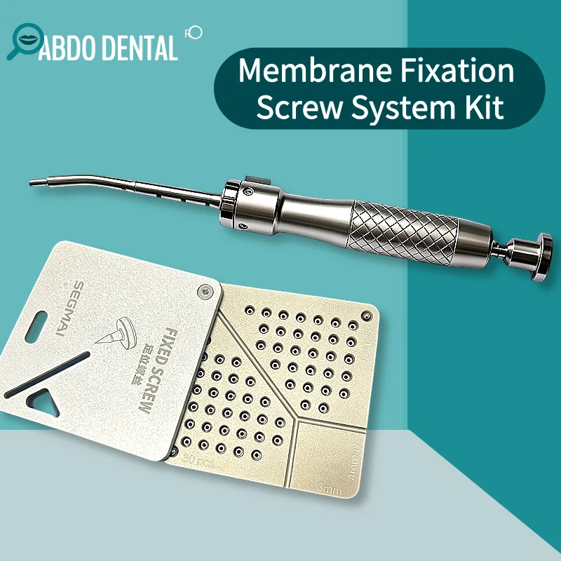 

Automatic Membrane Tacker Gun for Dental Implant, One-Click Membrane Fixing Kit with 60 Titanium Screws