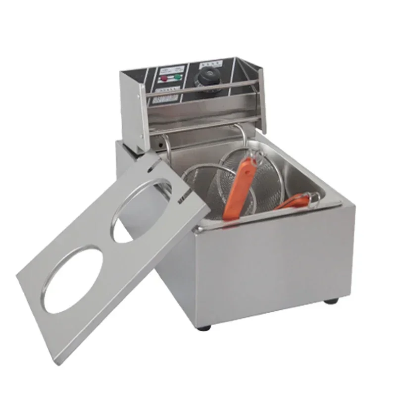220 В 2500 Вт фритюрница коммерческая электрическая фритюрница большой емкости с защитой от ограничения температуры электрическая фритюрница Kanto лапша