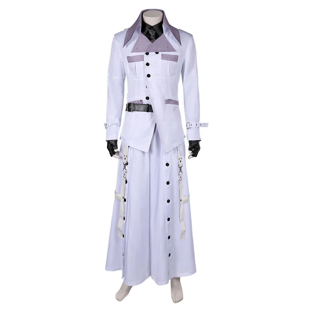 Game Rufus Shinra Final Cosplay Costume Fantasy For Adult Men Fantasia Disguise Coat Belt Outfits Halloween Carnival Party Suit