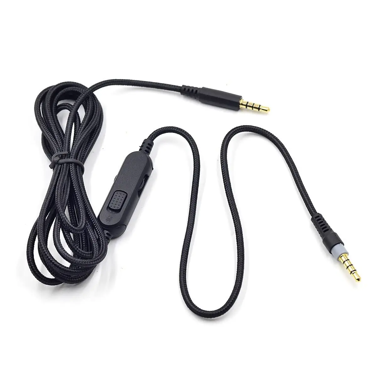 V-MOTA Audio Aux Cable Compatible with HyperX Cloud Alpha and Cloud Mix , with Inline Mute & Volume Control (No Inline Mic)