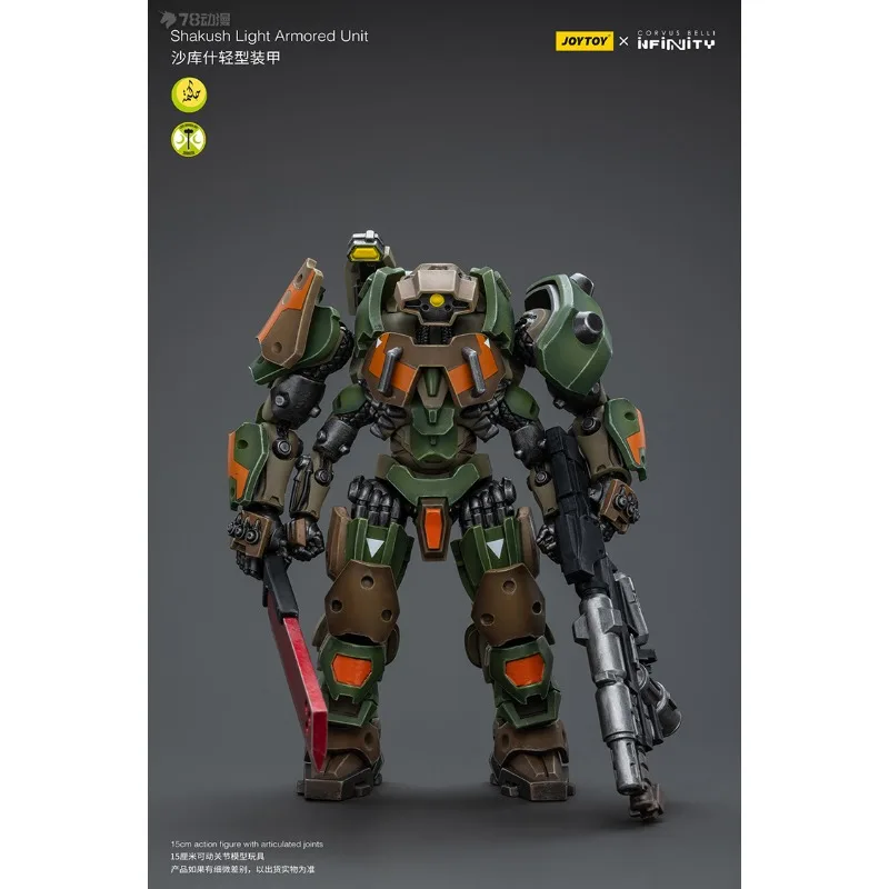 Joytoy original infinito série shakush luz armadura anime figura de ação modelo brinquedos modelo colecionável ornamentos presentes para meninos