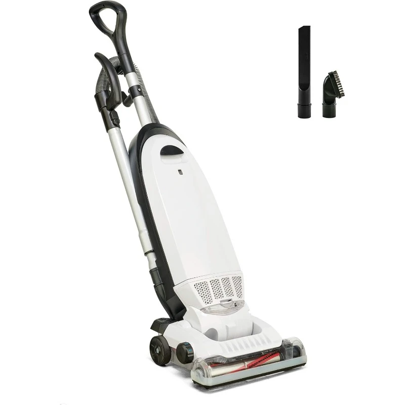 Allergy Bagged Vacuum Cleaner for Carpet and Hardwood, Multi Surface Upright Vacuum Cleaner with Certified