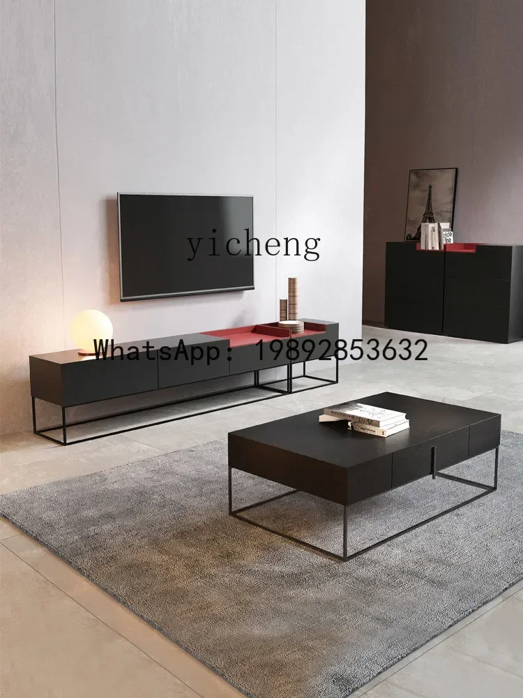LYY  Minimalist Coffee Table Simple Modern Light Luxury Nordic Wrought Iron Silent Style Furniture
