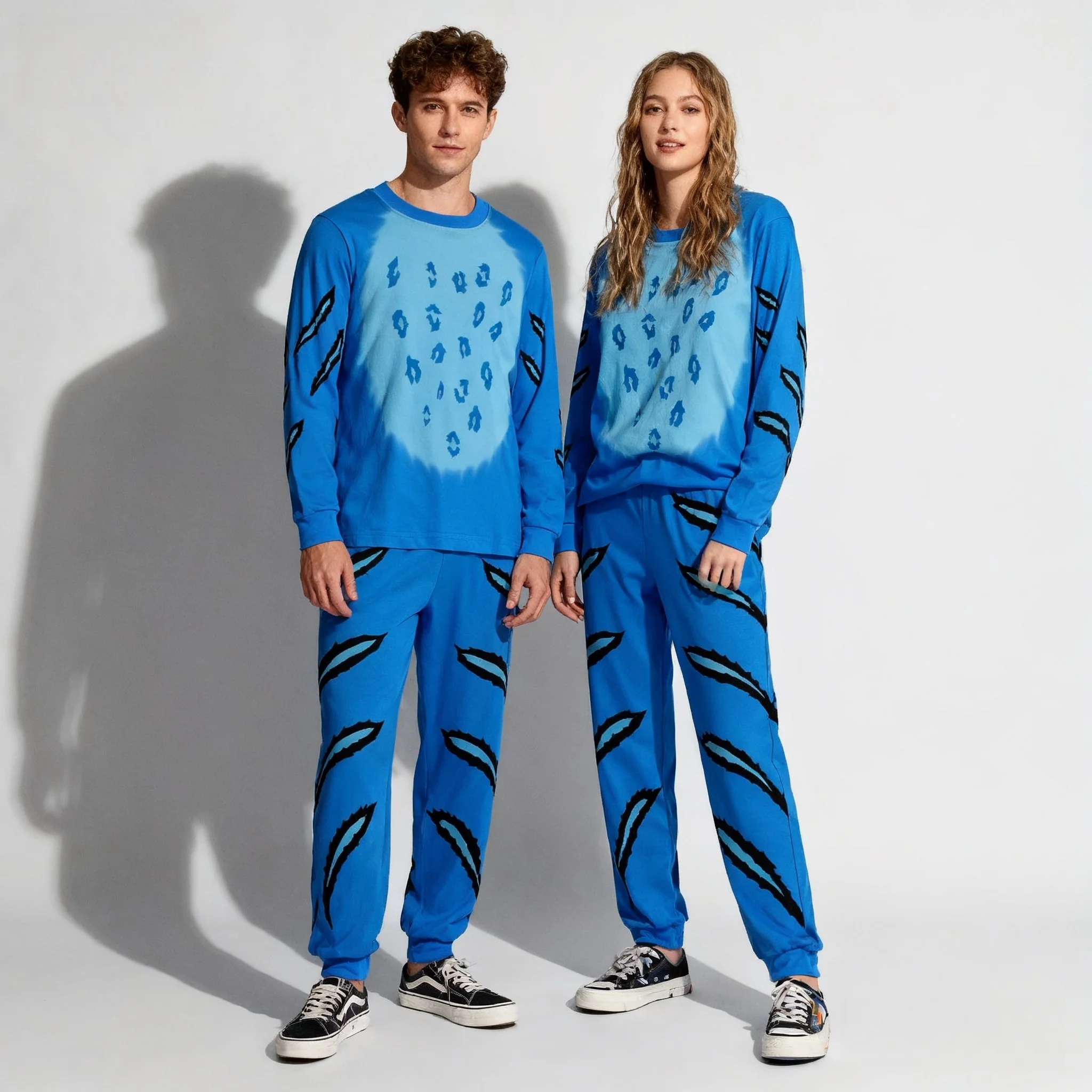 

Осенне-зимний комплект свитшотов с круглым вырезом KPOP Witch Hunting Group Tiger Cos, большие женские спортивные штаны для взрослых и детей