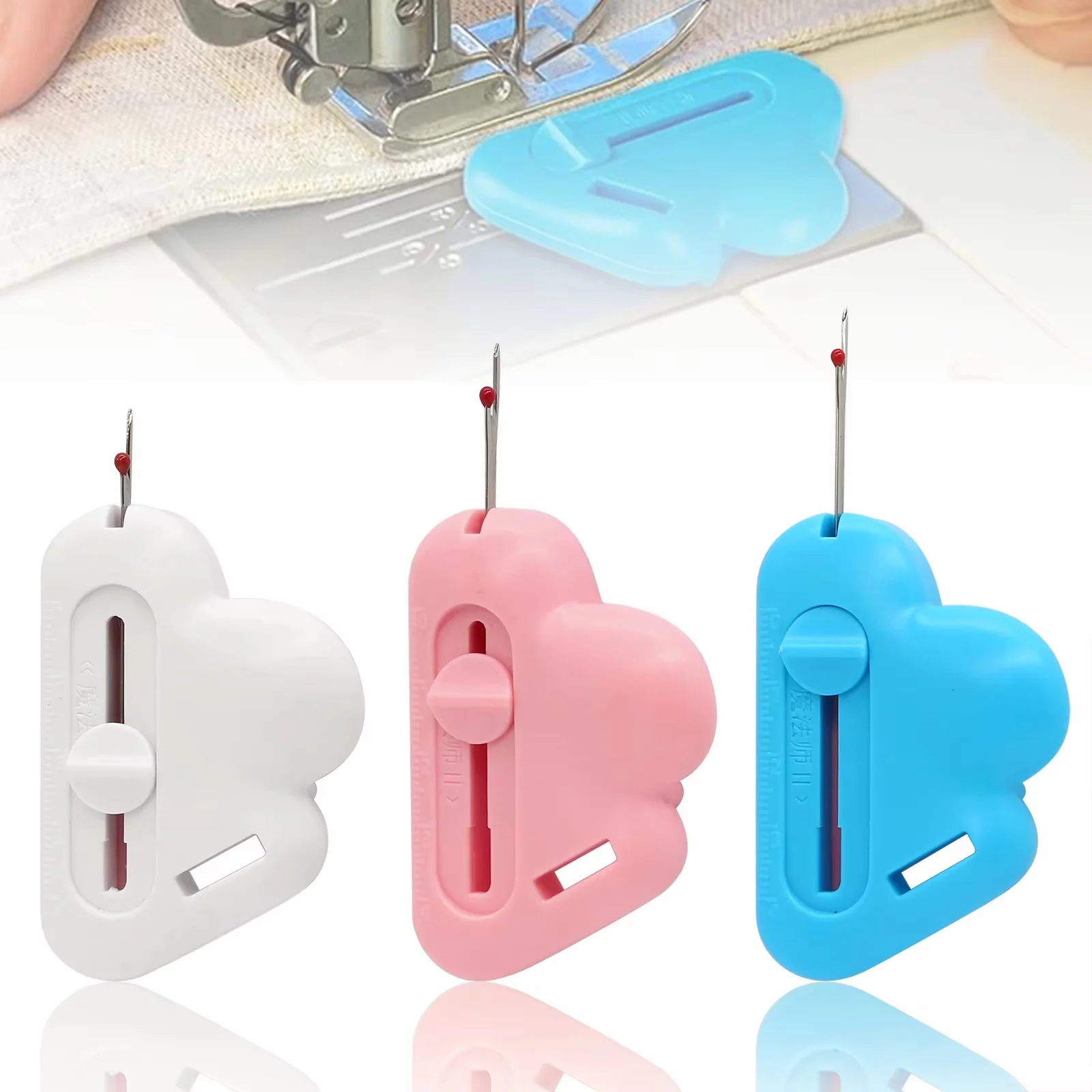 Magnetische Nahtführung mit Nahttrenner, Verbesserte 2-in-1 Multifunktionale Einstellbare Nahtführung und Saumformer, Nähmaschinen-Zubehör