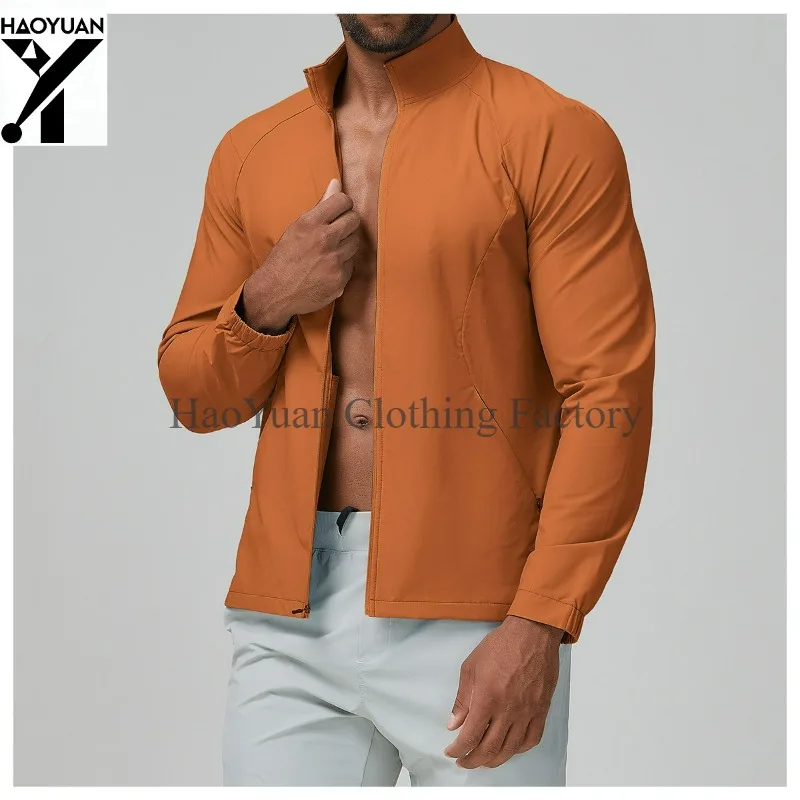 Men's Sports Jacket for Leisure Windproof Slim Fit Outdoor Cycling Mountain Climbing Camping Running Fitness Men's Home Jacket