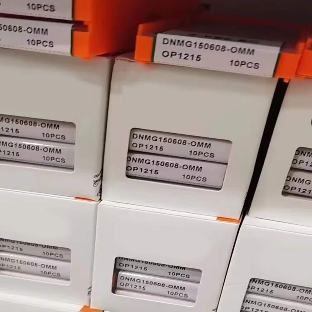 HUAZHICHUN-Herramientas de torno CNC, 10 piezas, DNMG150608-OMM, OP1215, inserción de carburo de corte