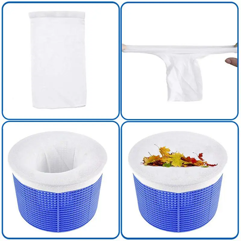 1~10PCS Pool Skimmer Socks Filter Swimming Pool Cleaning Tools Accessories Mesh Dust-proof Anti-fouling Swimming Pool Garbage