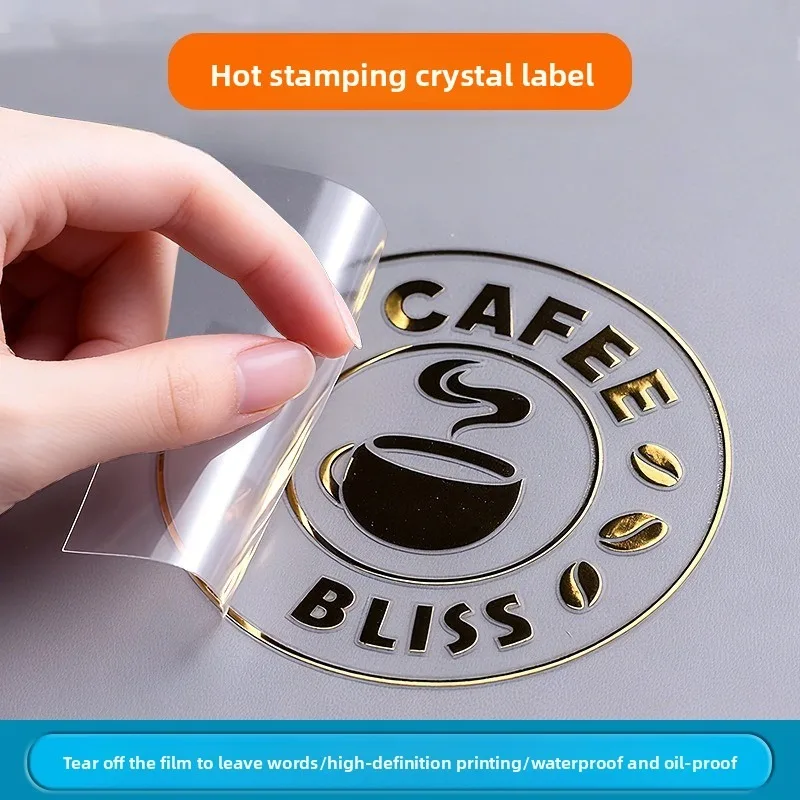 Custom Transfer Stickers 3D LOGO Personalized Sticker Wedding Label Waterproof UV DTF Birthday Party Logo Stickers