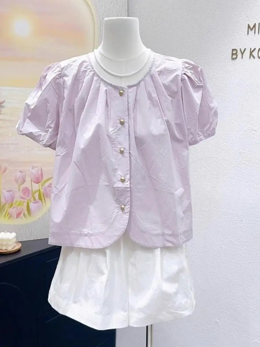 camisa-elegante-de-manga-bufante-verao-2026-solta-e-doce-com-bolso-quadrado-pequeno-moda-casual-e-tendencia