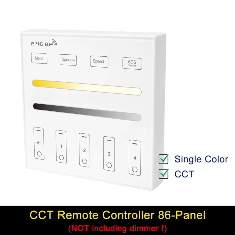 Kontroler LED 5w1 Tuya Zigbee Wifi Smart LED Dimmer 2.4G RC Support Alexa Google Assistant dla 12/24V CCT RGB RGBCCT COB Strip