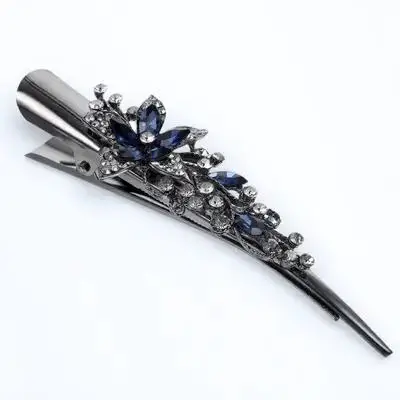 

Rhinestone Duckbill Barrette Metal Alligator Clips Sparkly Billed Clip Women Elegant Party Styling Glitter Fancy Barrettes For