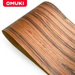 OMUKI Self Adhered Adhesive backing Wood Veneer Furniture Wardrobe Table Car interior Speaker Guitar Handmade DIY Wooden Crafts