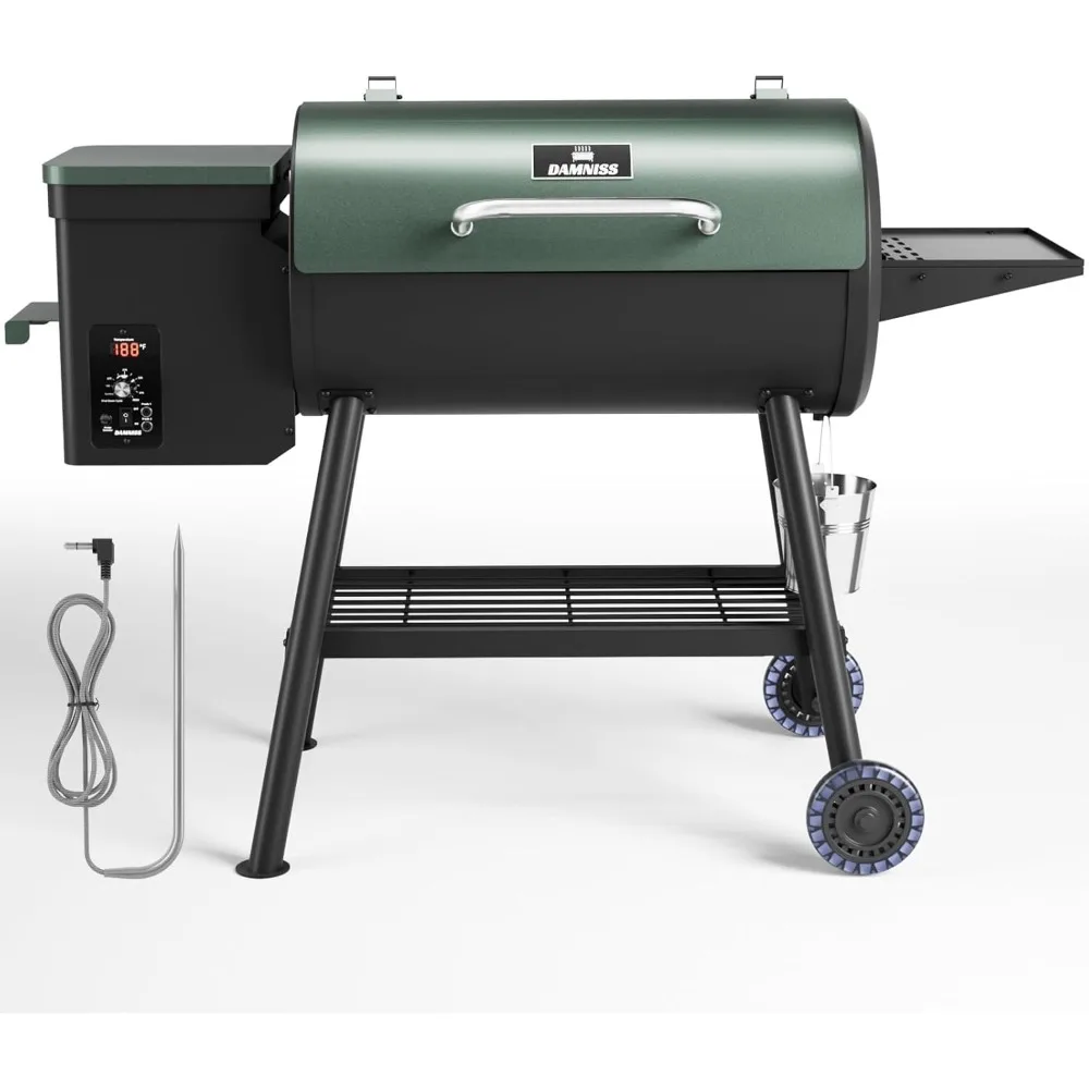 

Pellet Smoker Grill Combo, 565 SQ.IN Cooking Area with PID Temperature Control (180-450°F) Electric BBQ Meat Grills & Smokers, P